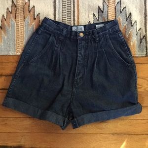 Stefano High-waisted denim shorts
